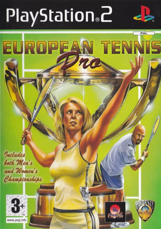 European Tennis Pro box art for Playstation 2